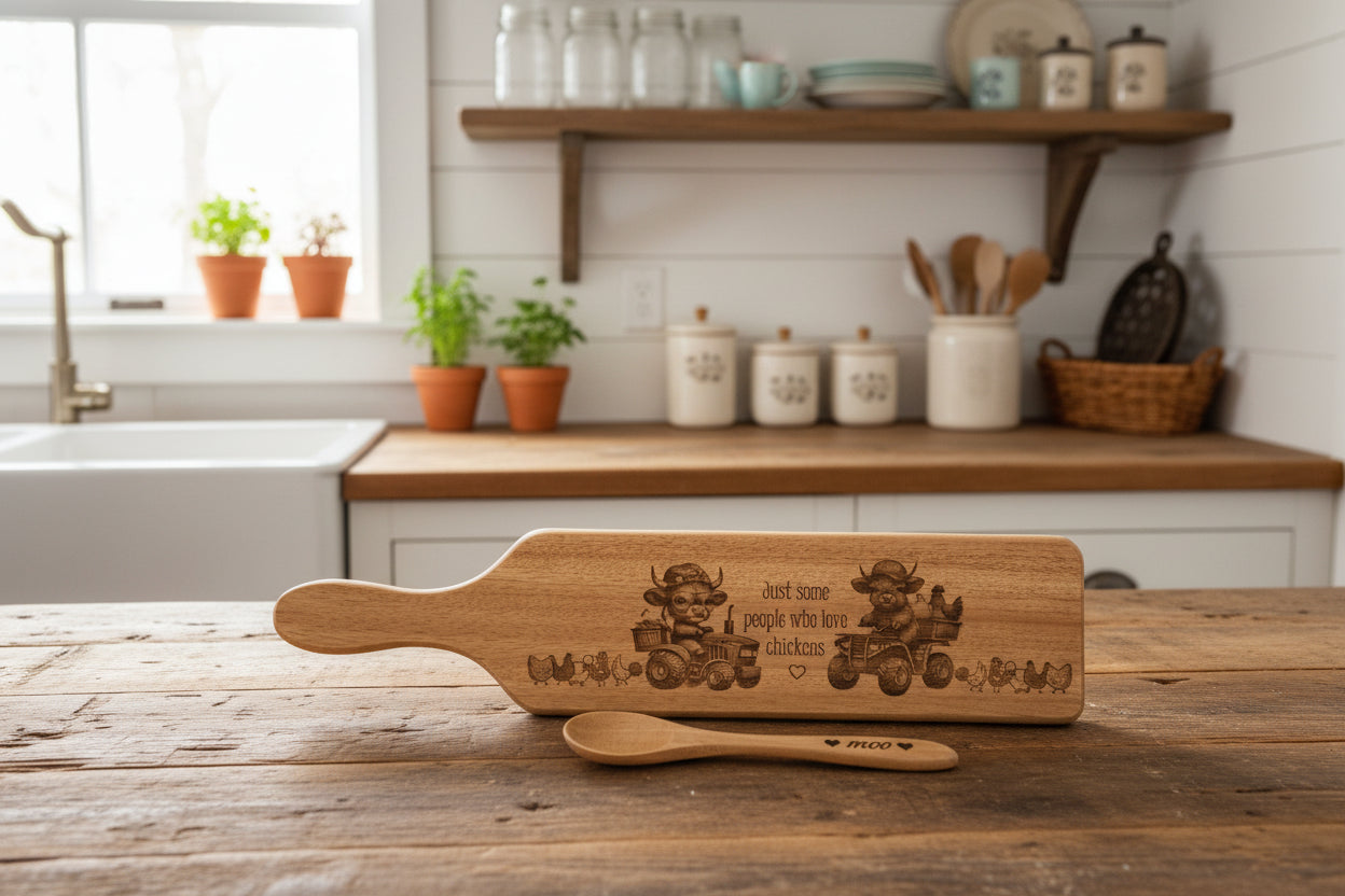 Small Arcadian Charcuterie Board with Spoon
