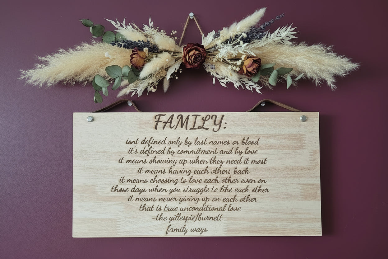 Custom Family Sign