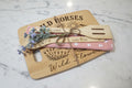 Wild Horses & Wildflowers Charcuterie Gift Set - Bamboo Board, Dish Towel & Engraved Utensils